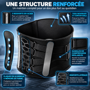 Ceinture de maintien lombaire renforcée