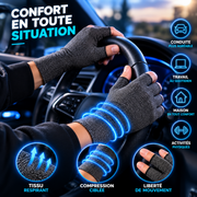 Gants de compression pour les mains au volant