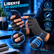 Gants de compression pour les mains avec liberté de mouvement