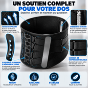 Ceinture de maintien lombaire portée autour de la taille